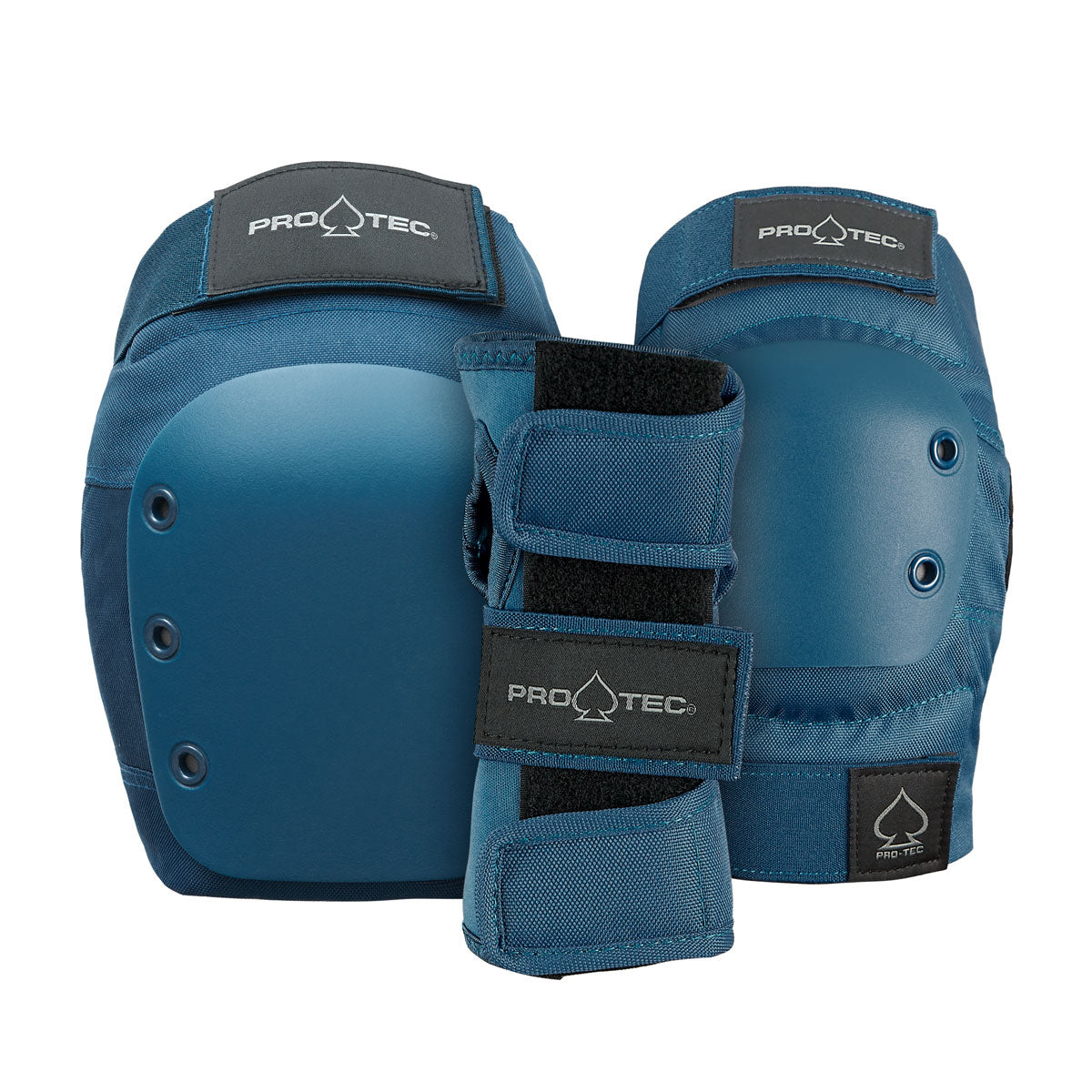 Pro-Tec Street Adult 3 Pack Open Back Set Of Pads - Blue image 1