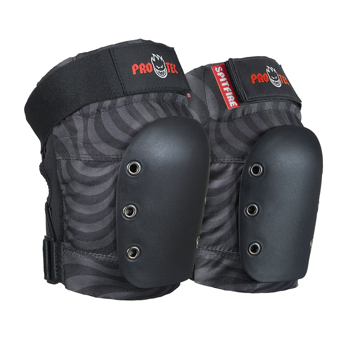 Pro-Tec x Spitfire Street Adult 3 Pack Open Back Set Of Pads - Black Swirl image 2