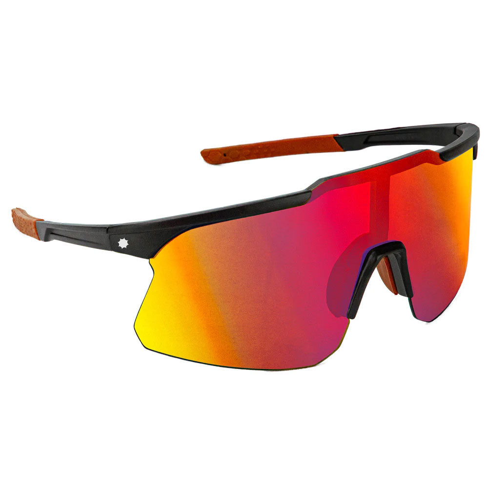 Glassy Cooper Sunglasses - Black/Red Mirror image 1