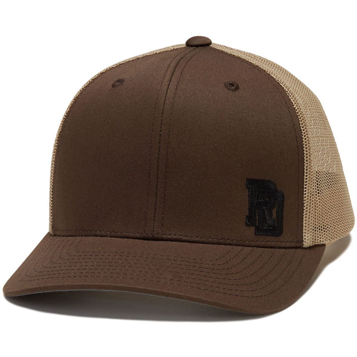 RDS Trucker Snapback Monogram Hat - Brown/Khaki image 1