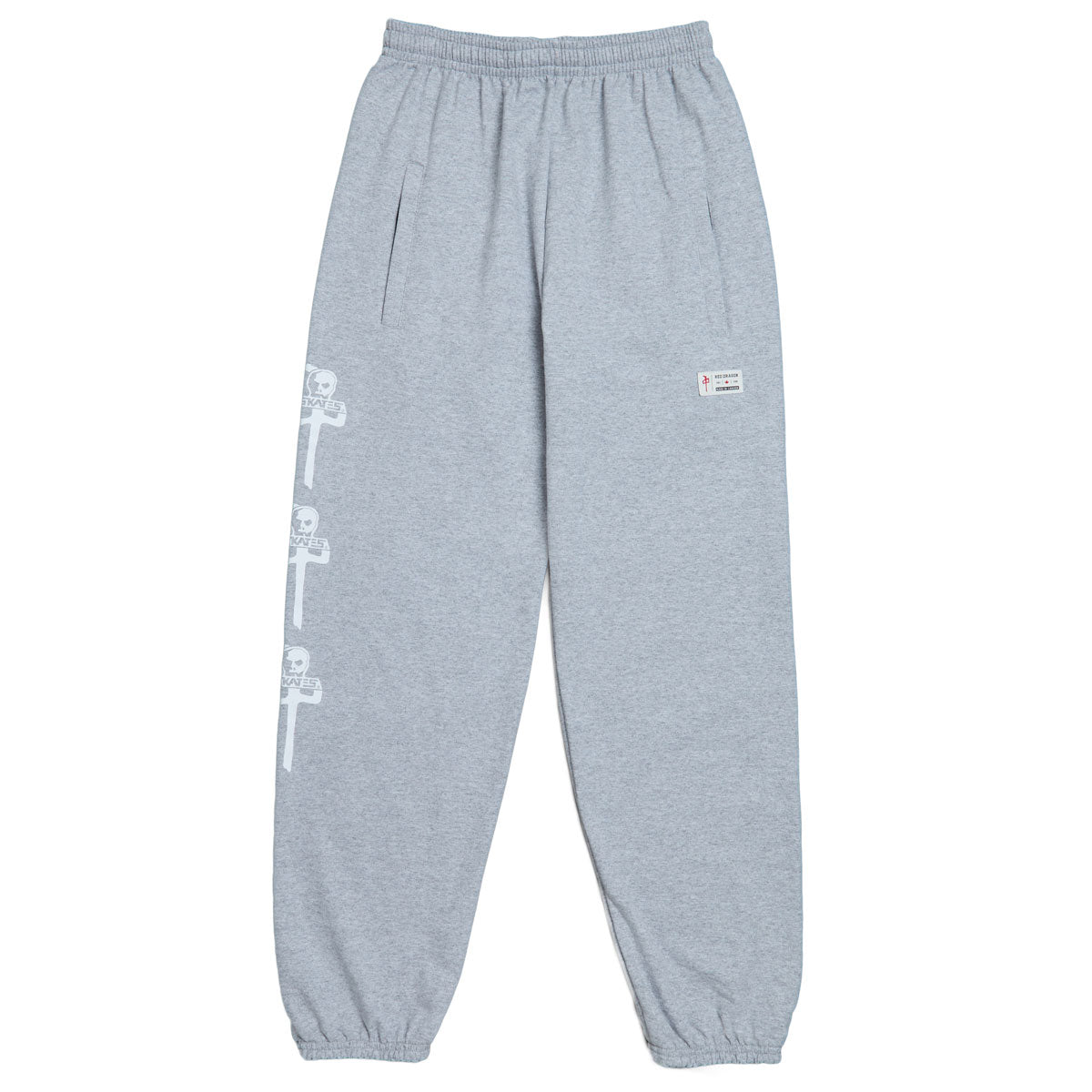 RDS x Skull Skates Cdn Sweat Pants - Athletic Heather/White image 1