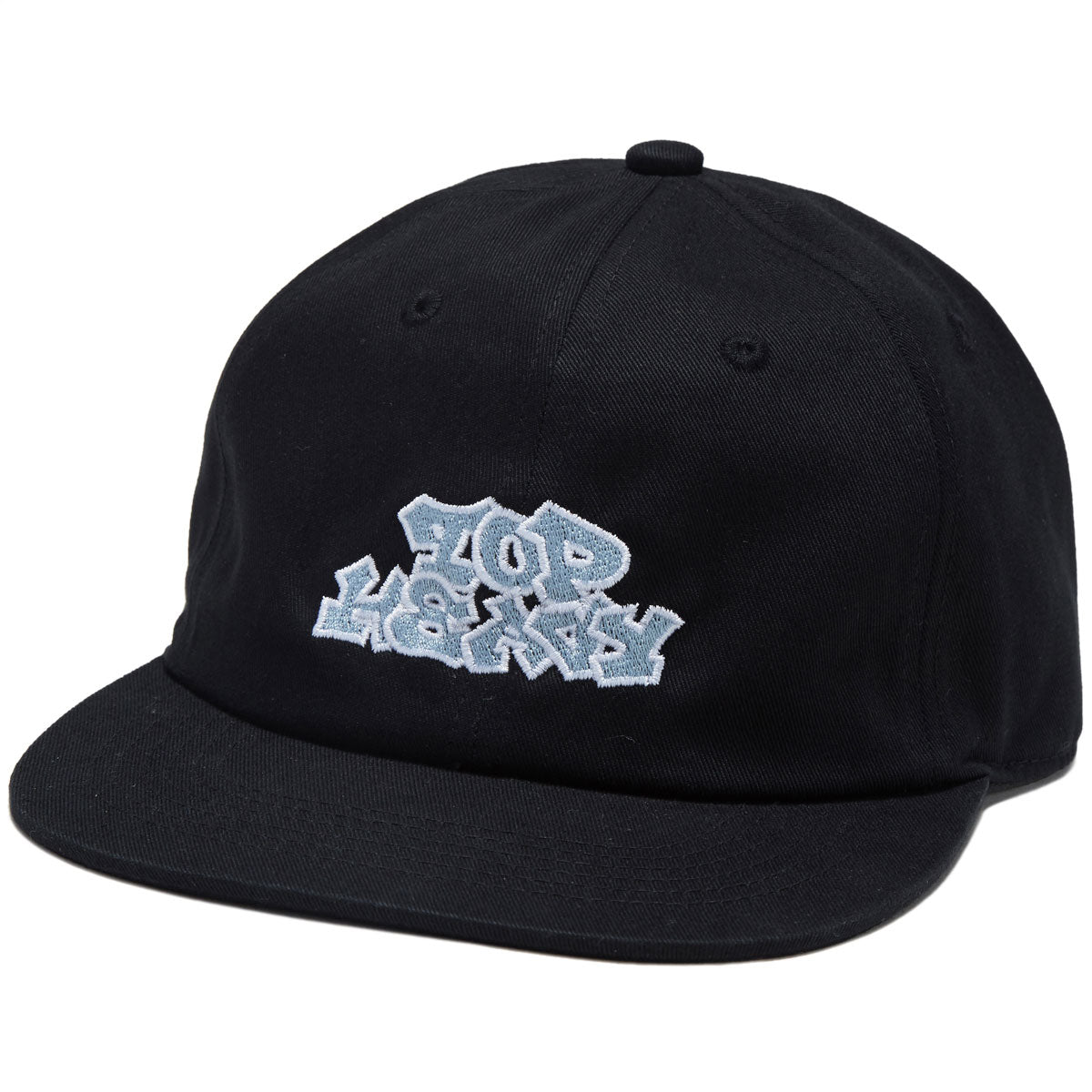 Top Heavy Stacks 6 Panel Snapback Hat - Black image 1