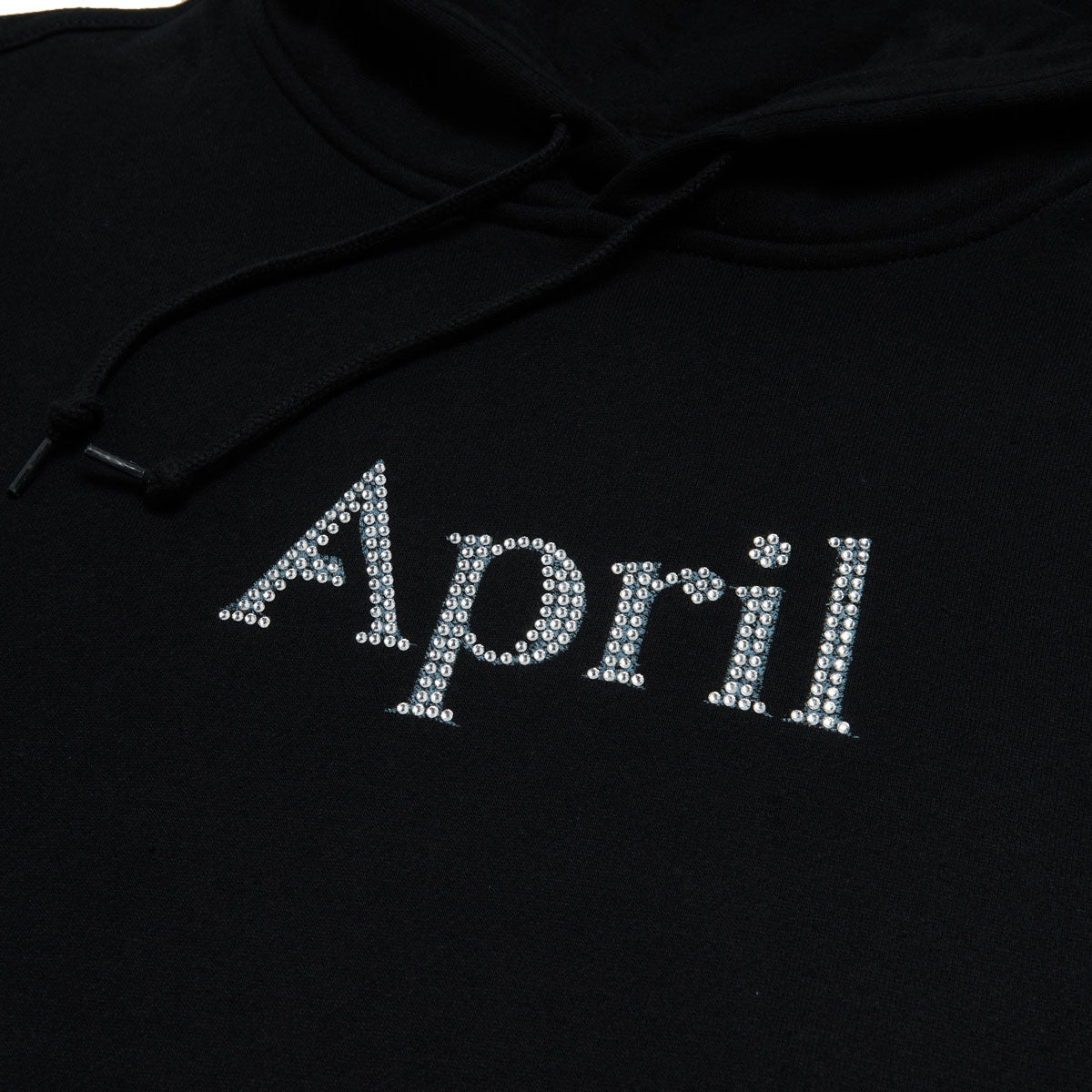 April Rhinestone Hoodie - Black image 2