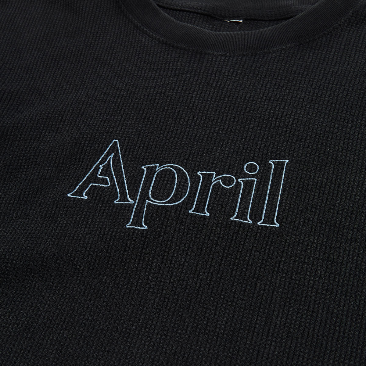 April Thermal Long Sleeve Embroidered Shirt - Black image 2