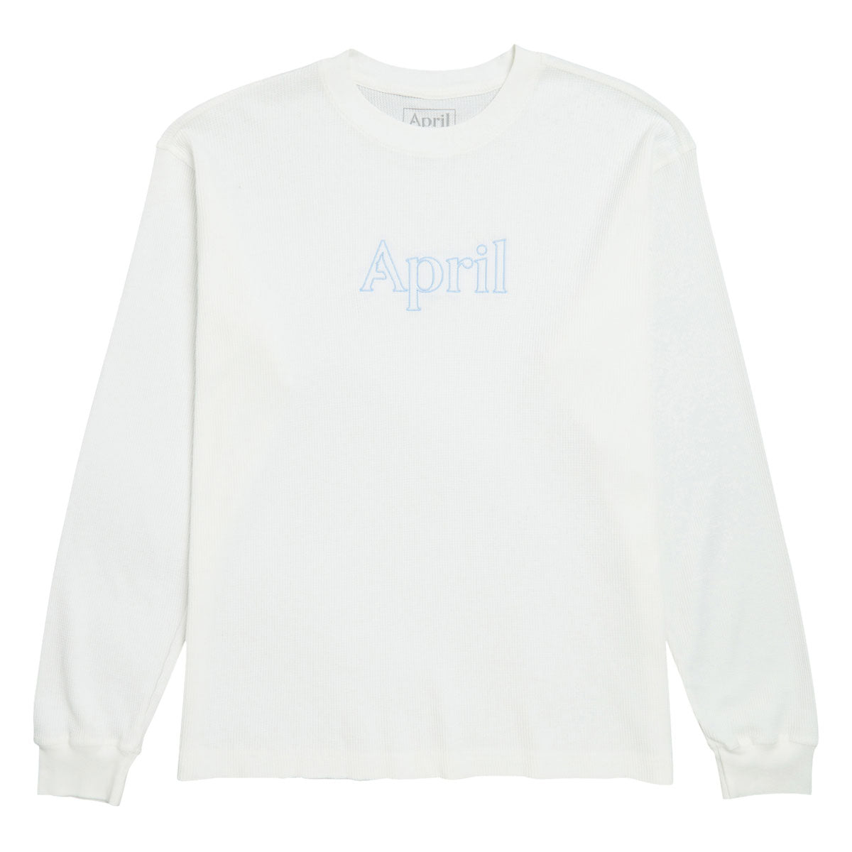 April Thermal Long Sleeve Embroidered Shirt - White image 1