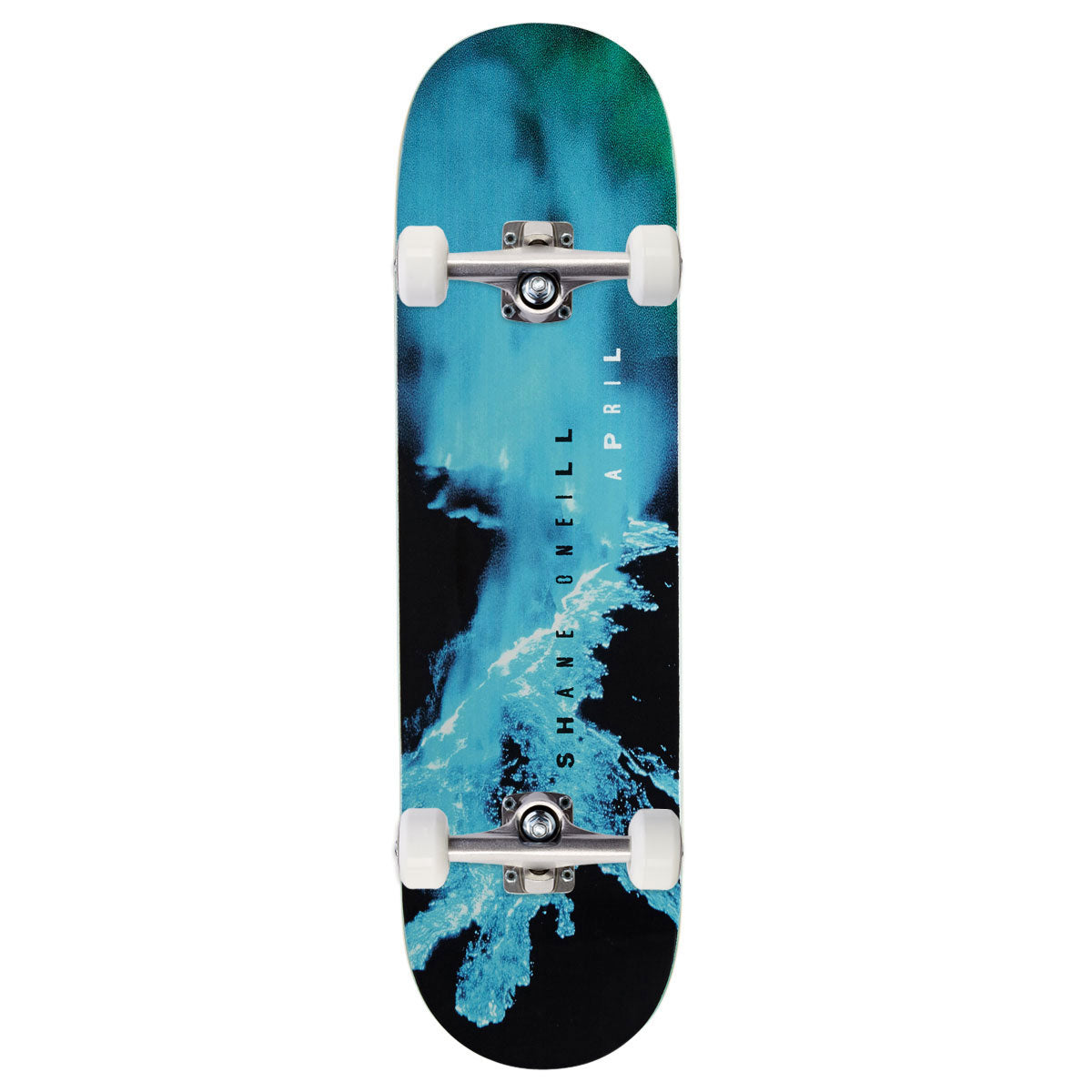 April Shane O'Neill Blue Flow Skateboard Complete - 8.50