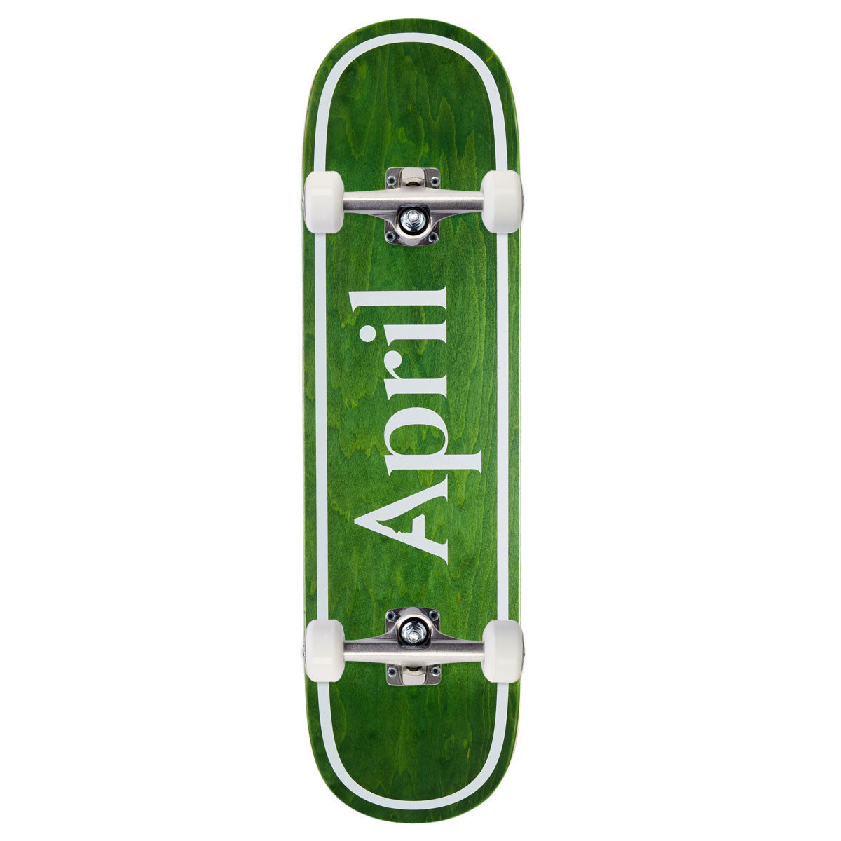 April OG Logo Twin Skateboard Complete - Green - 8.50