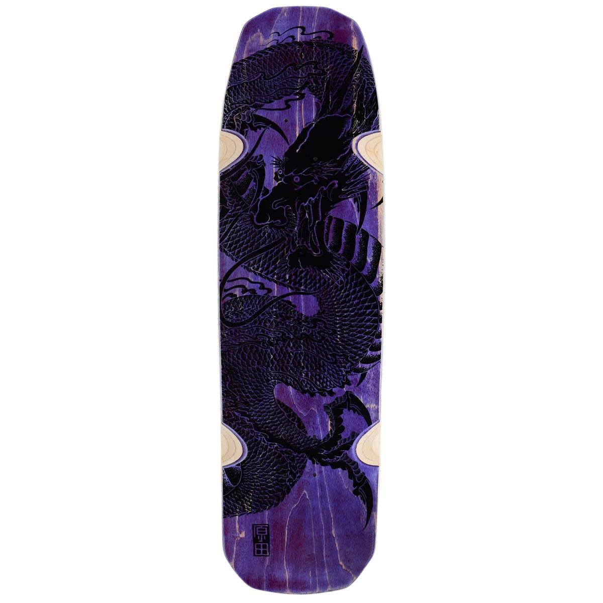 Santa Monica Airlines Bennett Harada Dragon Skateboard Deck - Purple Stain/Black - 9.00