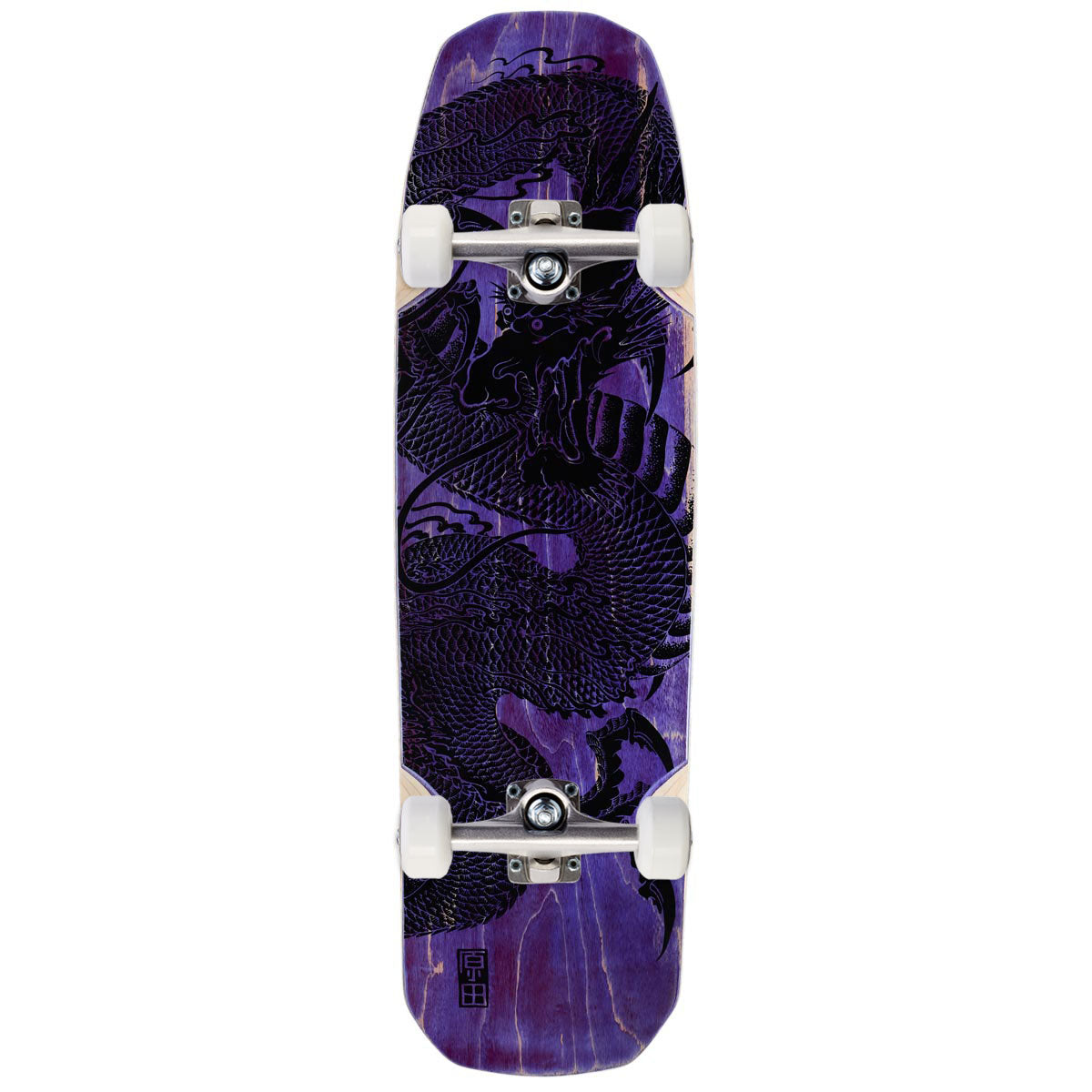 Santa Monica Airlines Bennett Harada Dragon Skateboard Complete - Purple Stain/Black - 9.00