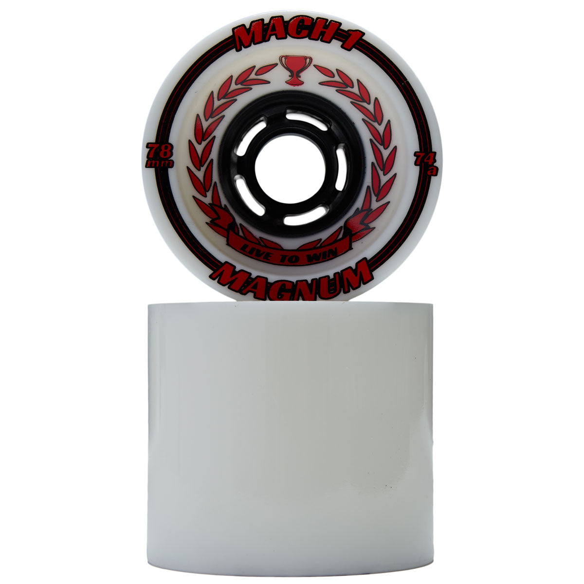 Venom Magnum Mach 1 Formula Cobra Core 74a Longboard Wheels - Red Print - 78mm image 2