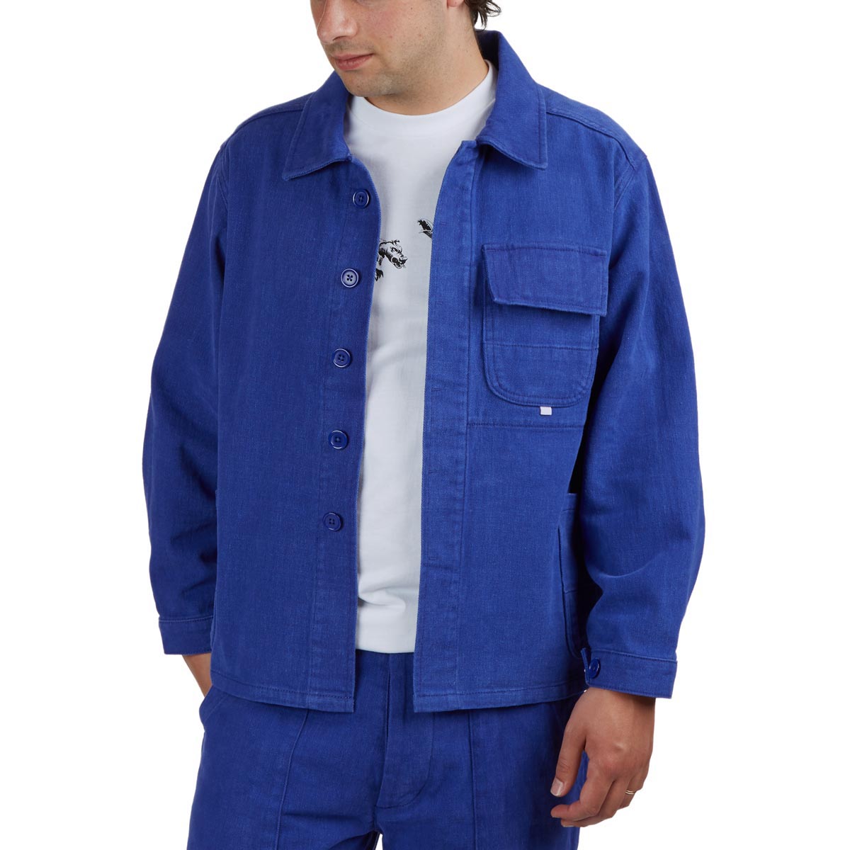 CCS French Cropped Chore Jacket - Blue image 1