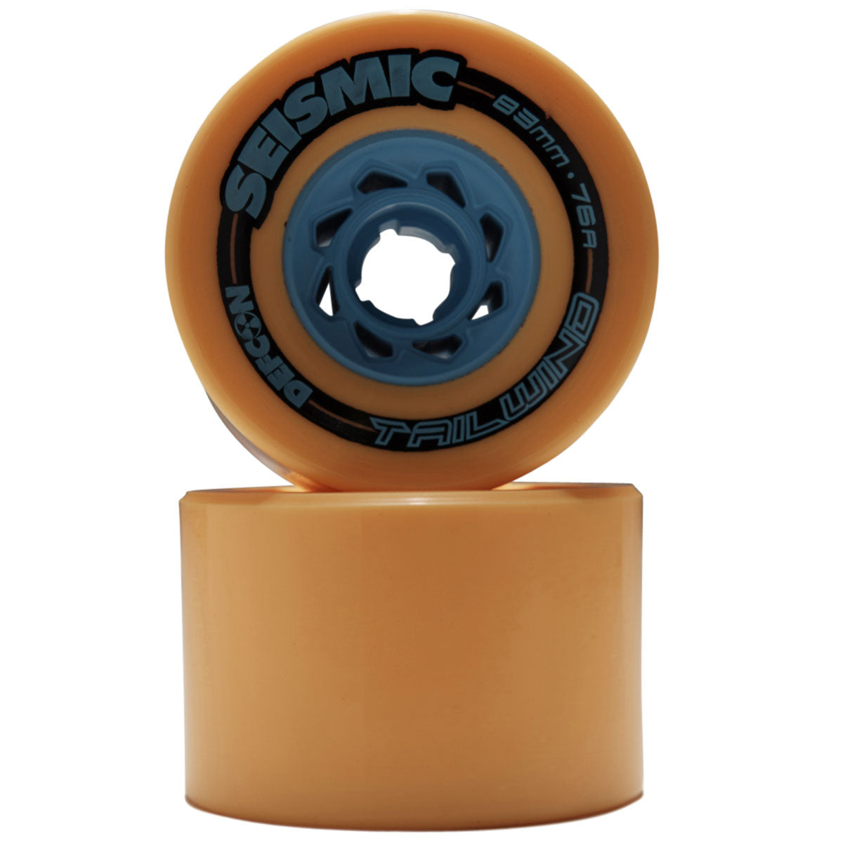 Seismic Tailwind 76a Longboard Wheels - Mango - 83mm image 2