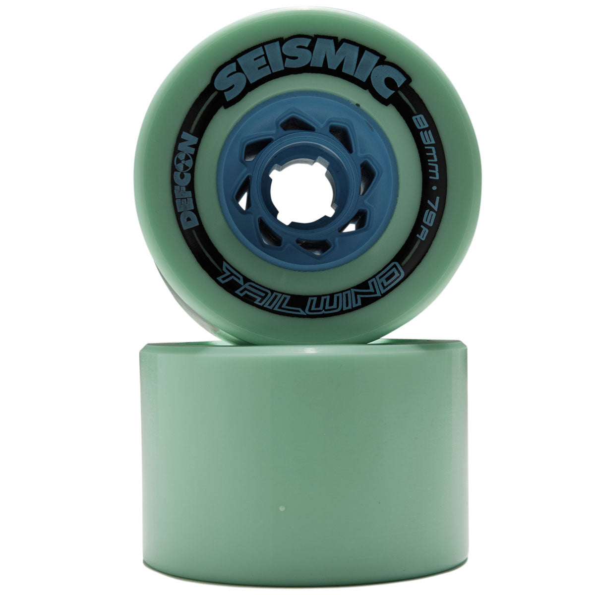 Seismic Tailwind 79a Longboard Wheels - Mint - 83mm image 2