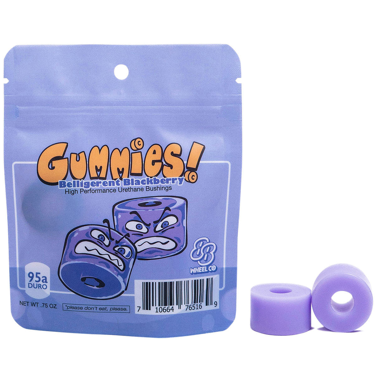 88 Wheel Co Gummies Double Barrel Hard 95a Bushings image 2