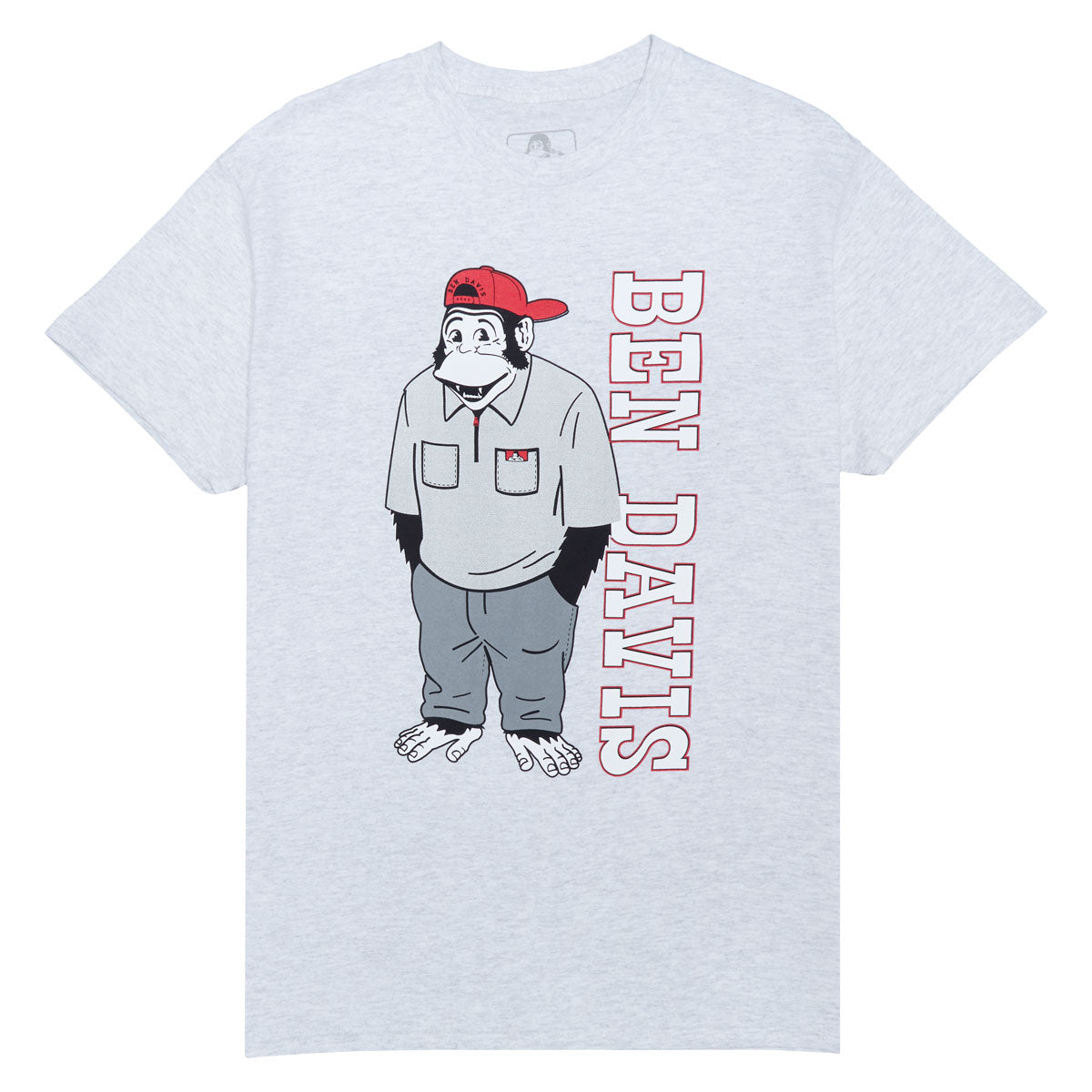Ben Davis Funky Monkey T-Shirt - Ash Grey image 1