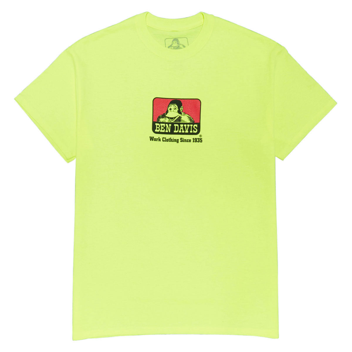 Ben Davis Classic Logo T-Shirt - Safety Green image 1
