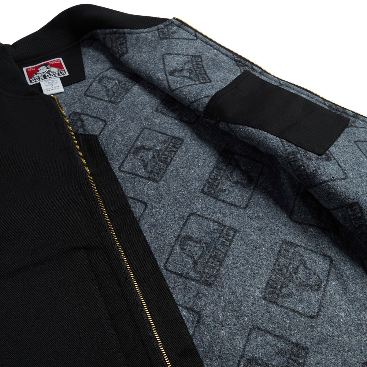 Ben Davis Lined Vest Jacket - Black image 4