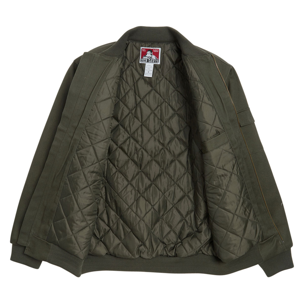 Ben Davis Bomber Jacket - Olive image 3