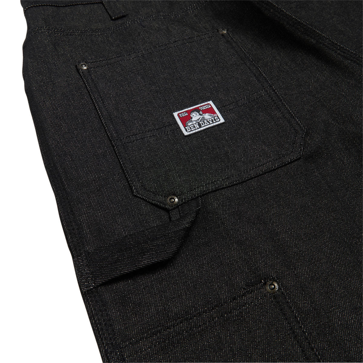 Ben Davis Carpenter Shorts - Black Denim image 3