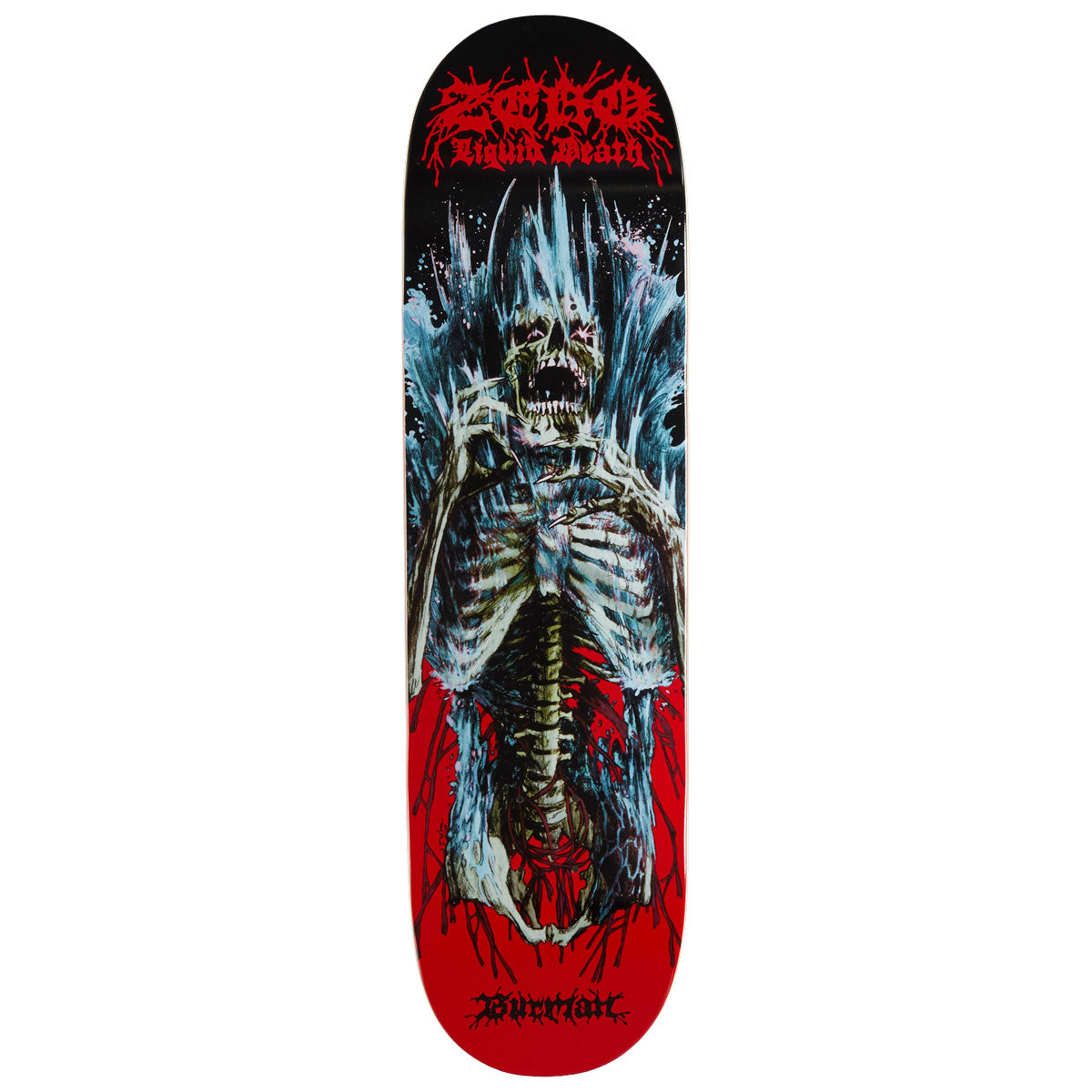 Zero Burman Liquid Death Skateboard Deck - 8.50