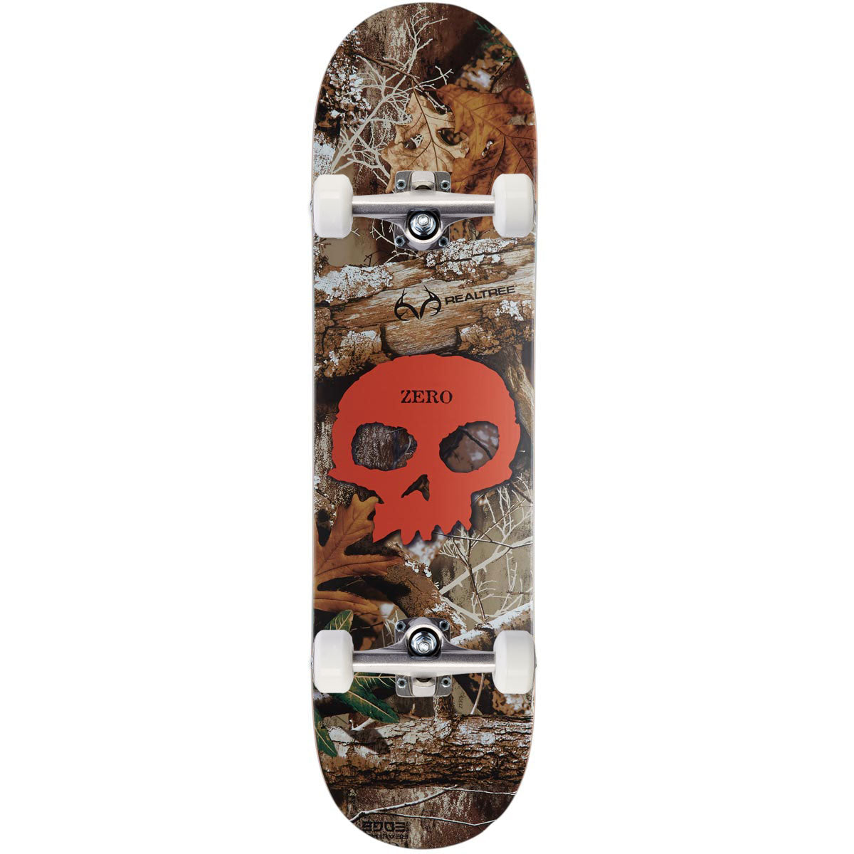 Zero x Realtree Single Skull Skateboard Complete - Orange - 8.25