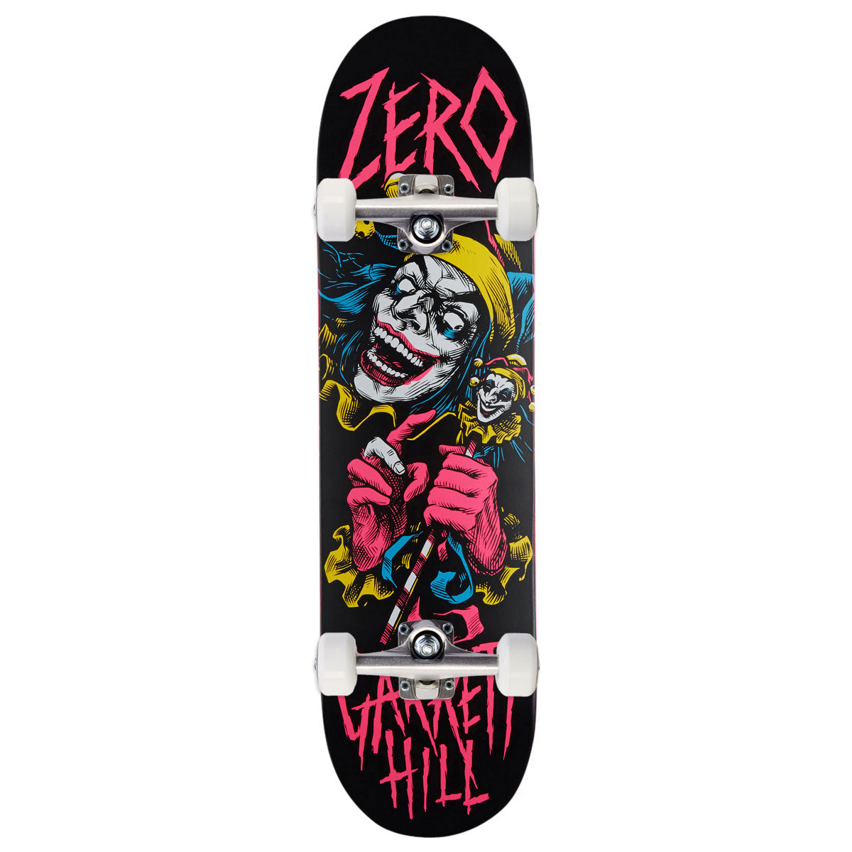 Zero Garrett Hill Jester Reissue Skateboard Complete - Pink Dipped - 8.25