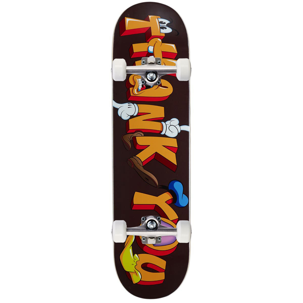 Thank You Tooned Skateboard Complete - Brown - 8.00