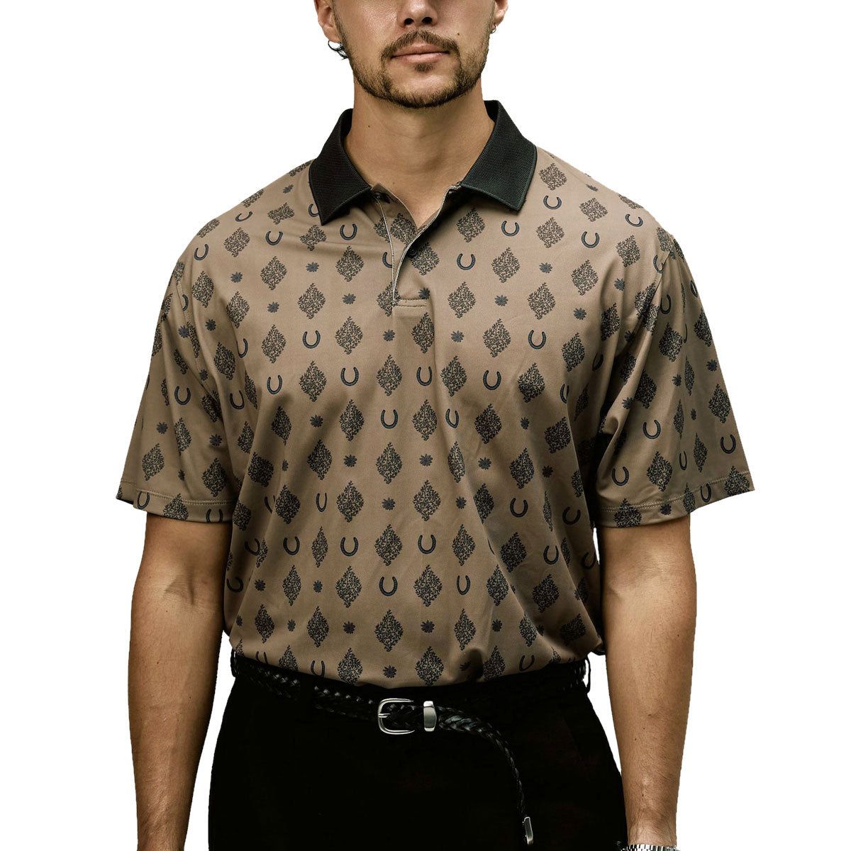 Devereux Duke Polo Shirt - Brindle image 2