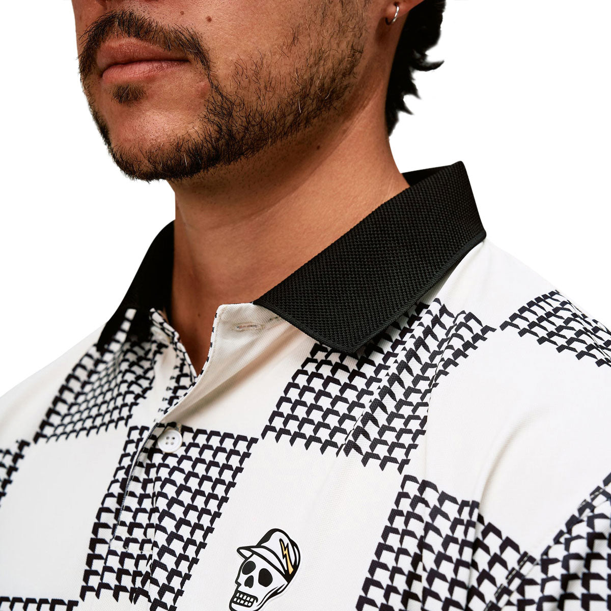 Devereux Back9 Checker Long Sleeve Shirt - Black/White image 3