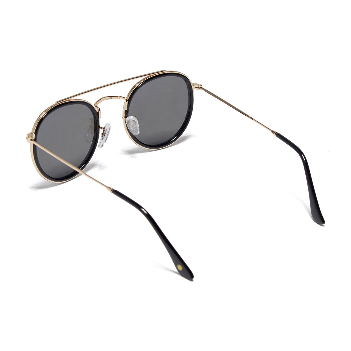 Glassy Parker Polarized Sunglasses - Black/Gold/Blue Mirror image 2