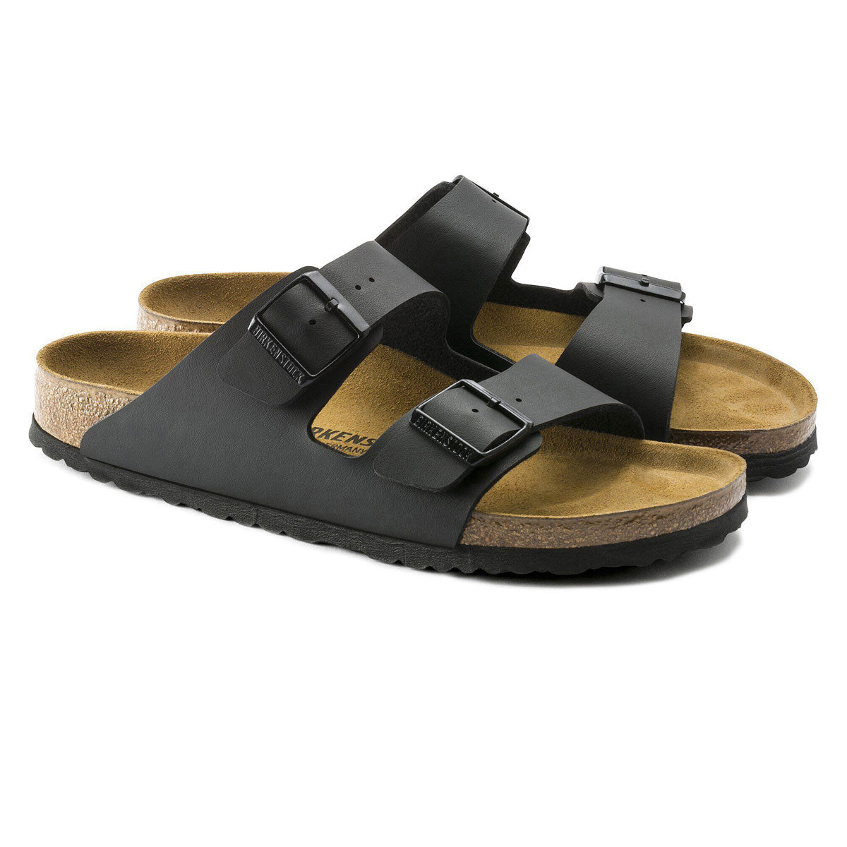 Birkenstock Womens Arizona Sandals - Black Birko-Flor image 2