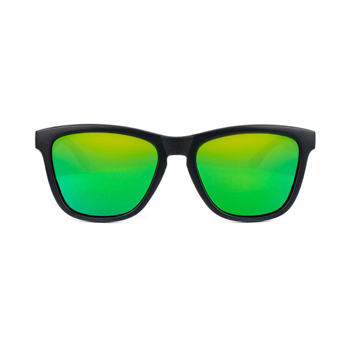 Glassy Deric Premium Polarized Sunglasses - Matte Black/Green Mirror image 2