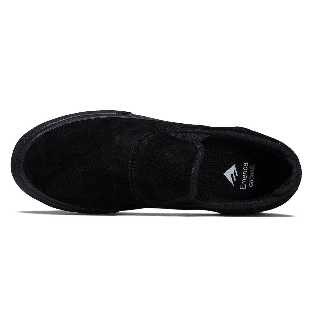 Emerica Wino G6 Slip-On Shoes - Black/Black/Black image 3
