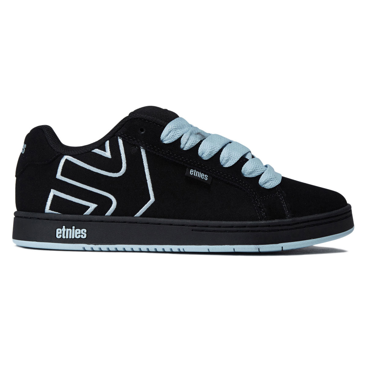 Etnies Fader Shoes - Black/Light Blue image 1