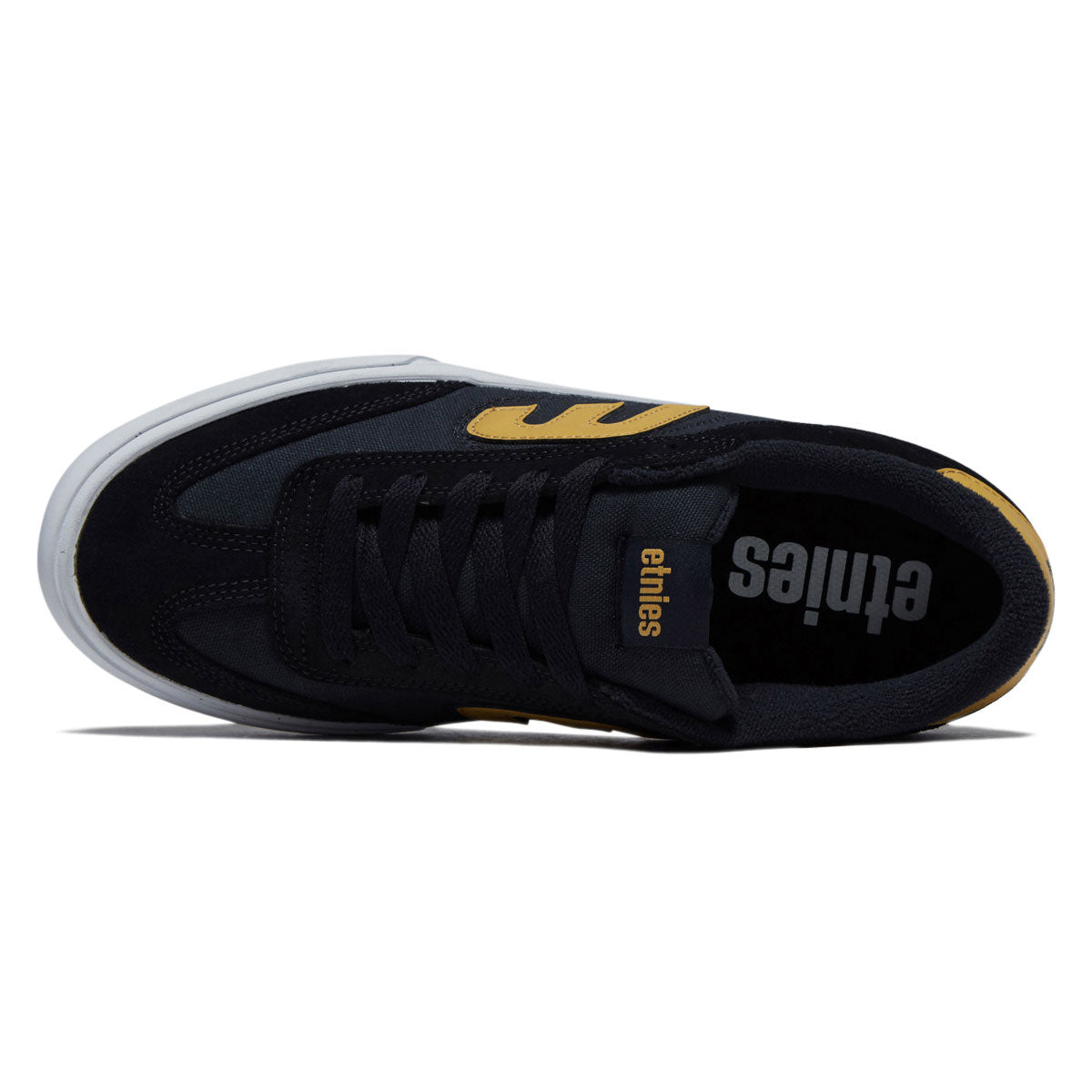 Etnies Lo-Cut Vulc Shoes - Navy/Yellow image 3