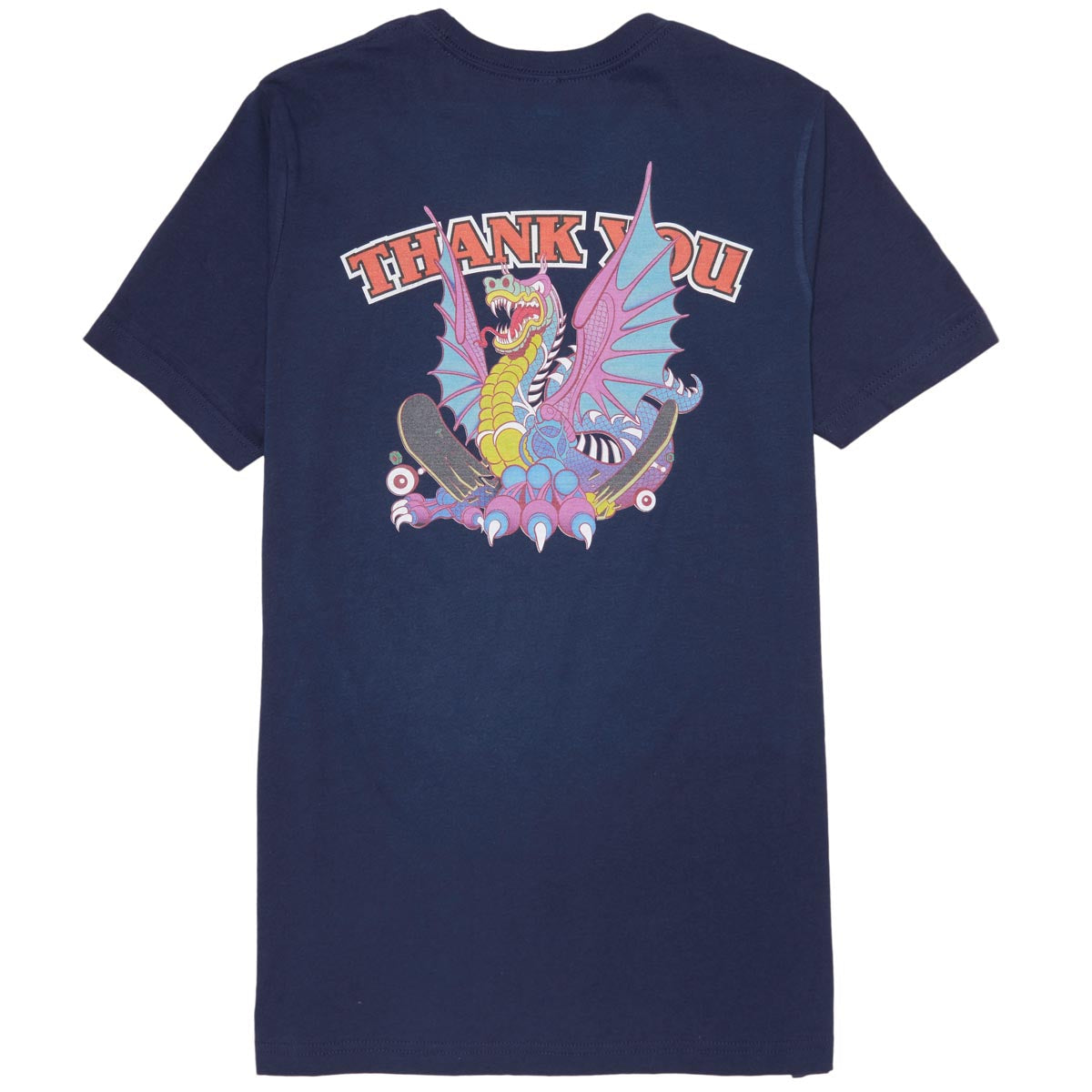 Thank You Dragon Snap T-Shirt - Navy image 1