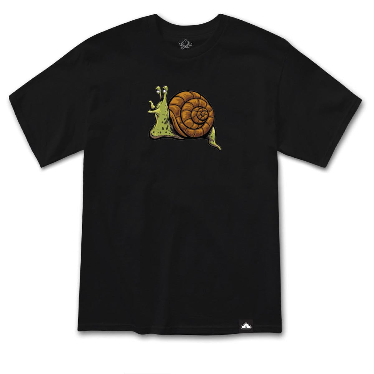 Thank You Snail T-Shirt - Black image 1