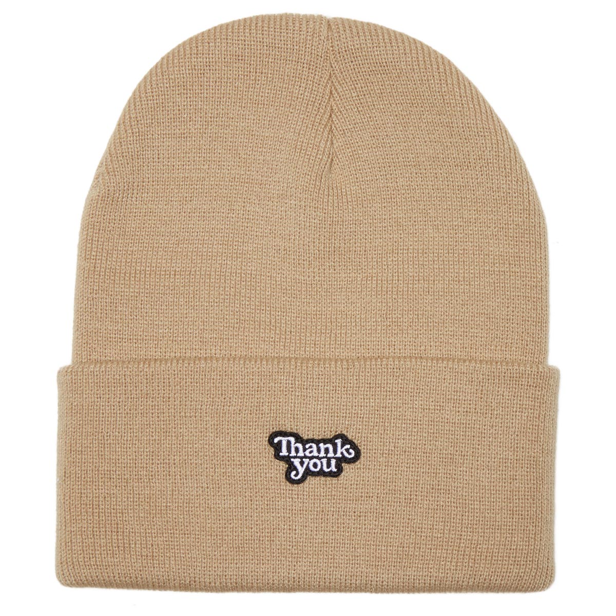 Thank You Cuff Beanie - Cream image 1