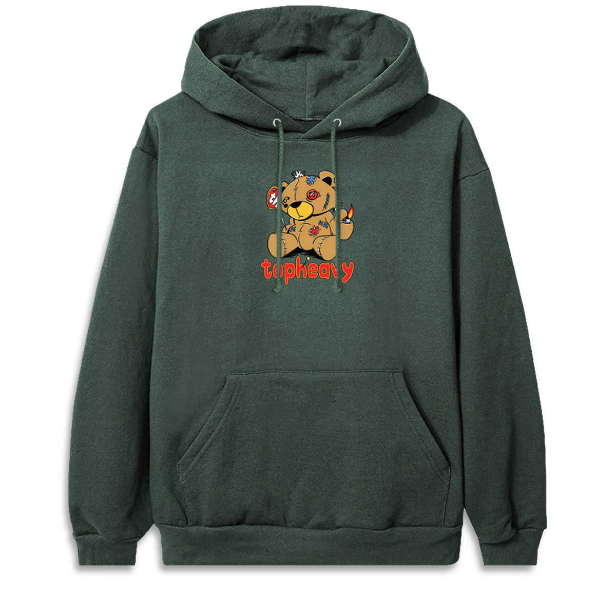 Top Heavy Playn With Fire Hoodie - Forest image 1