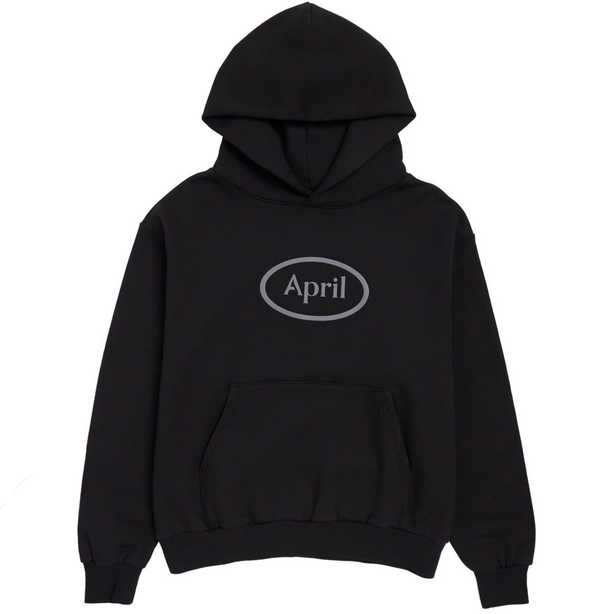 April OG Puff Print Hoodie - Black image 1