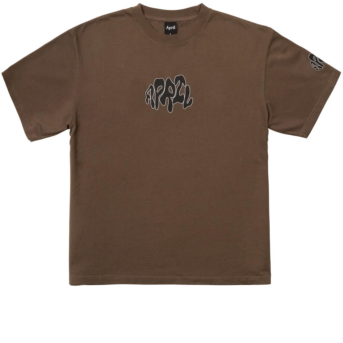 April Warped T-Shirt - Chocolate image 1