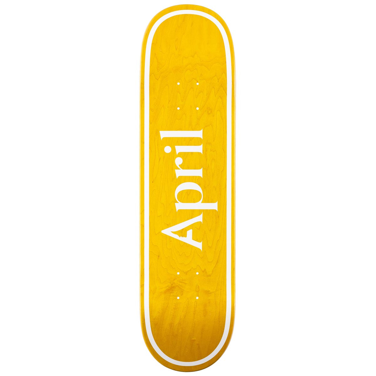 April OG Logo Skateboard Deck - Yellow - 8.125