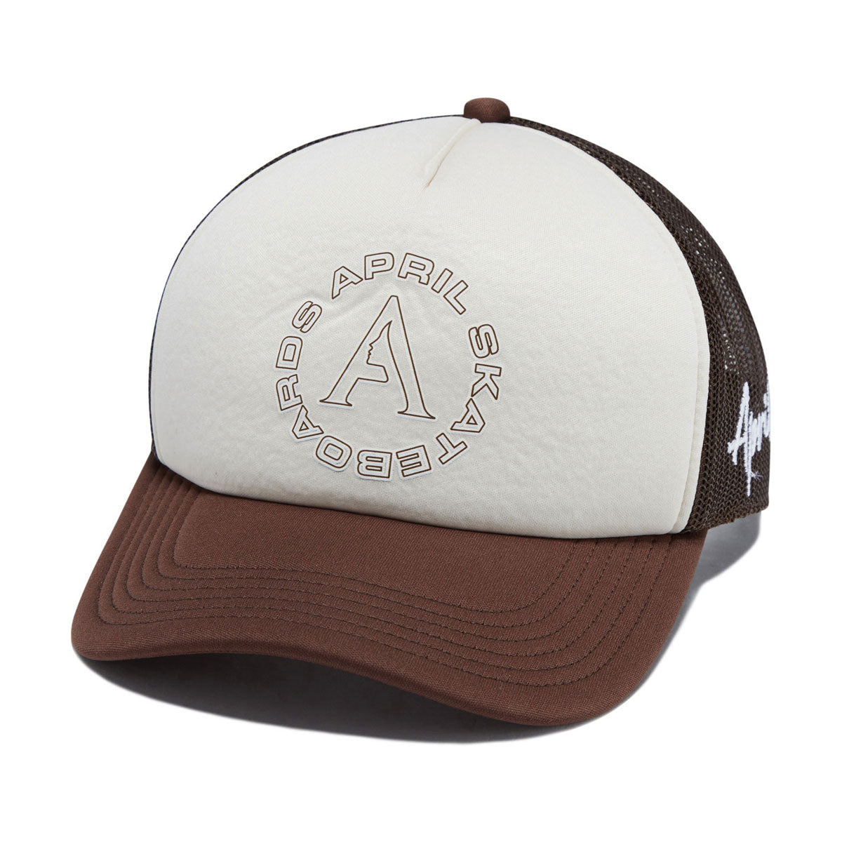April Full Circle Trucker Hat - Brown image 1