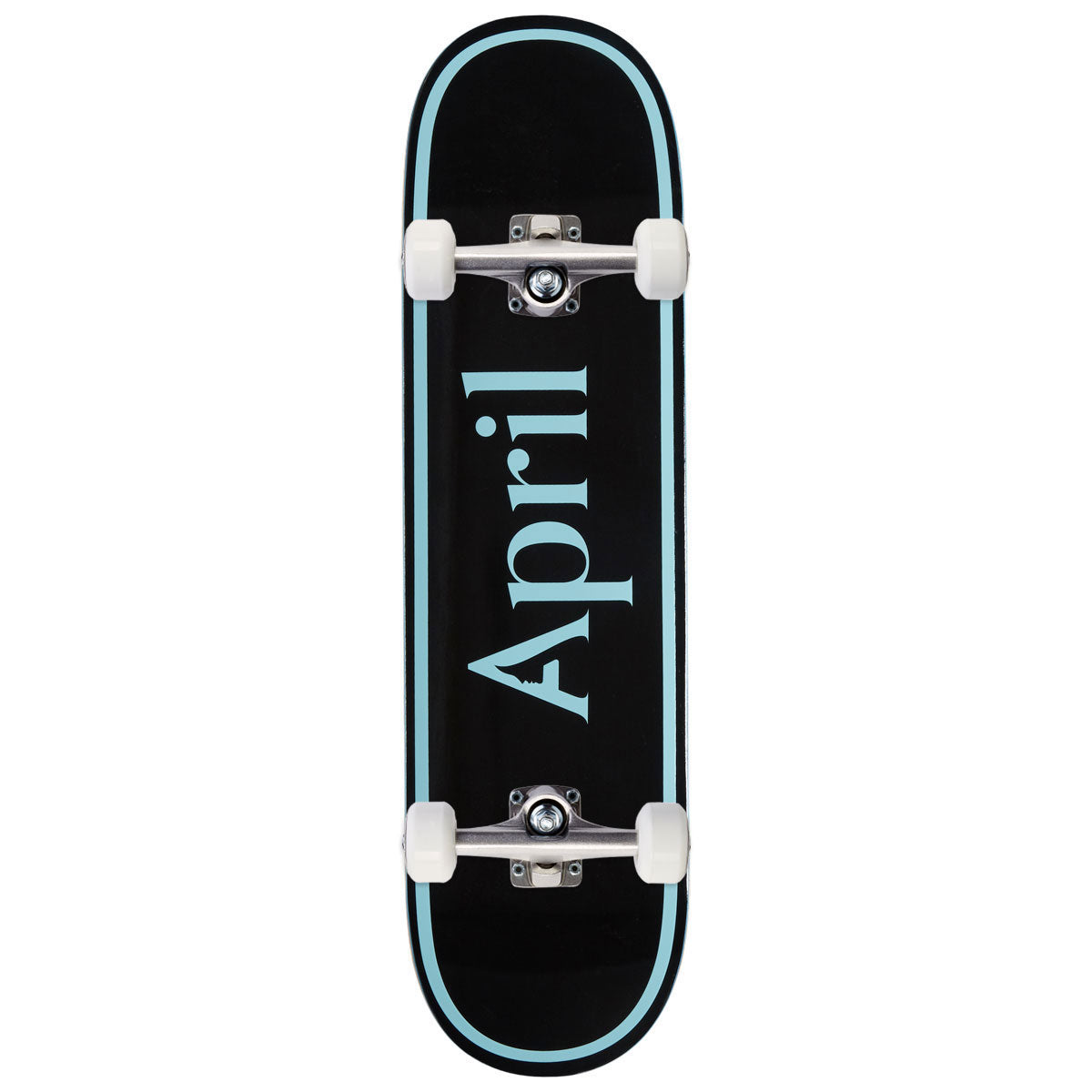 April OG Logo Skateboard Complete - Blue/Black - 8.25