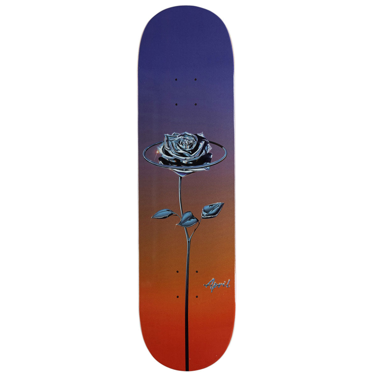 April Chrome Rose Color Skateboard Deck - 8.25