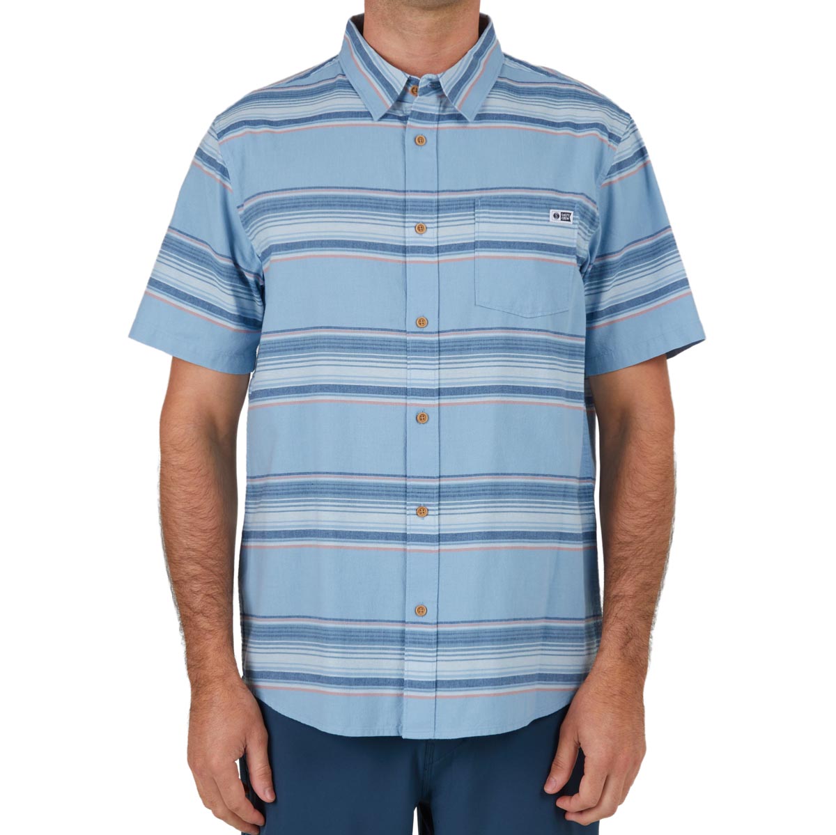 Salty Crew Cortes Woven Shirt - Marine Blue image 1