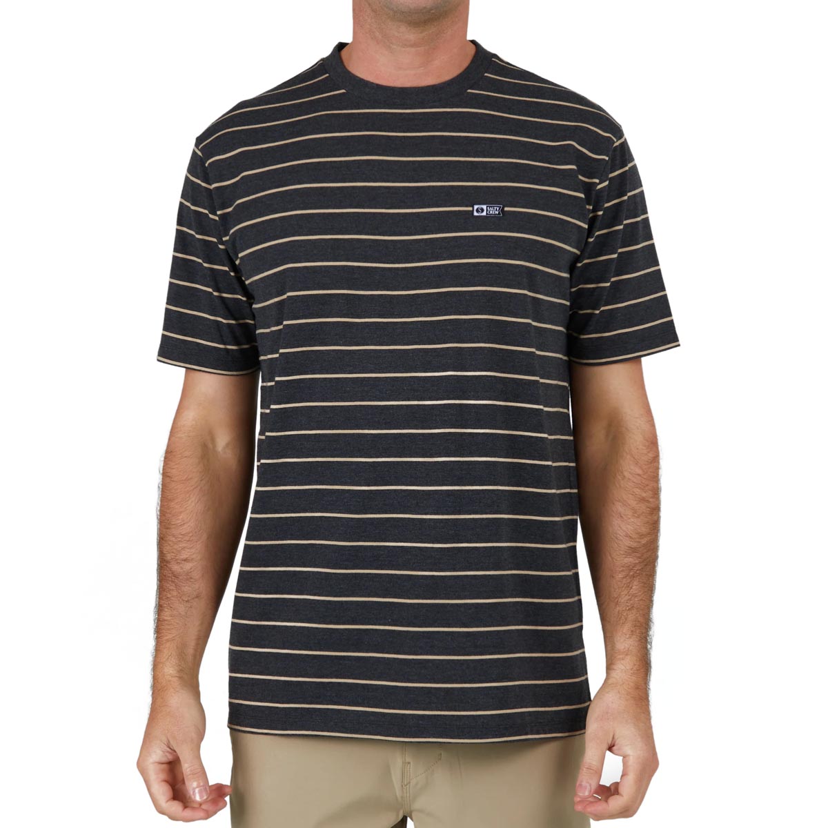 Salty Crew Ahoy Shirt - Black/Tan image 1