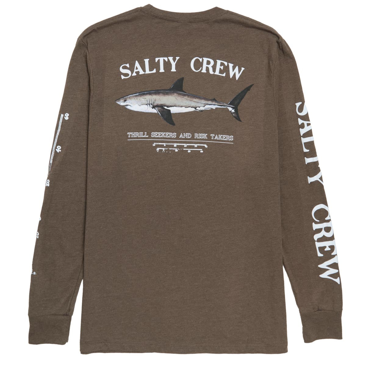 Salty Crew Bruce Classic Long Sleeve T-Shirt - Mocha Heather image 1