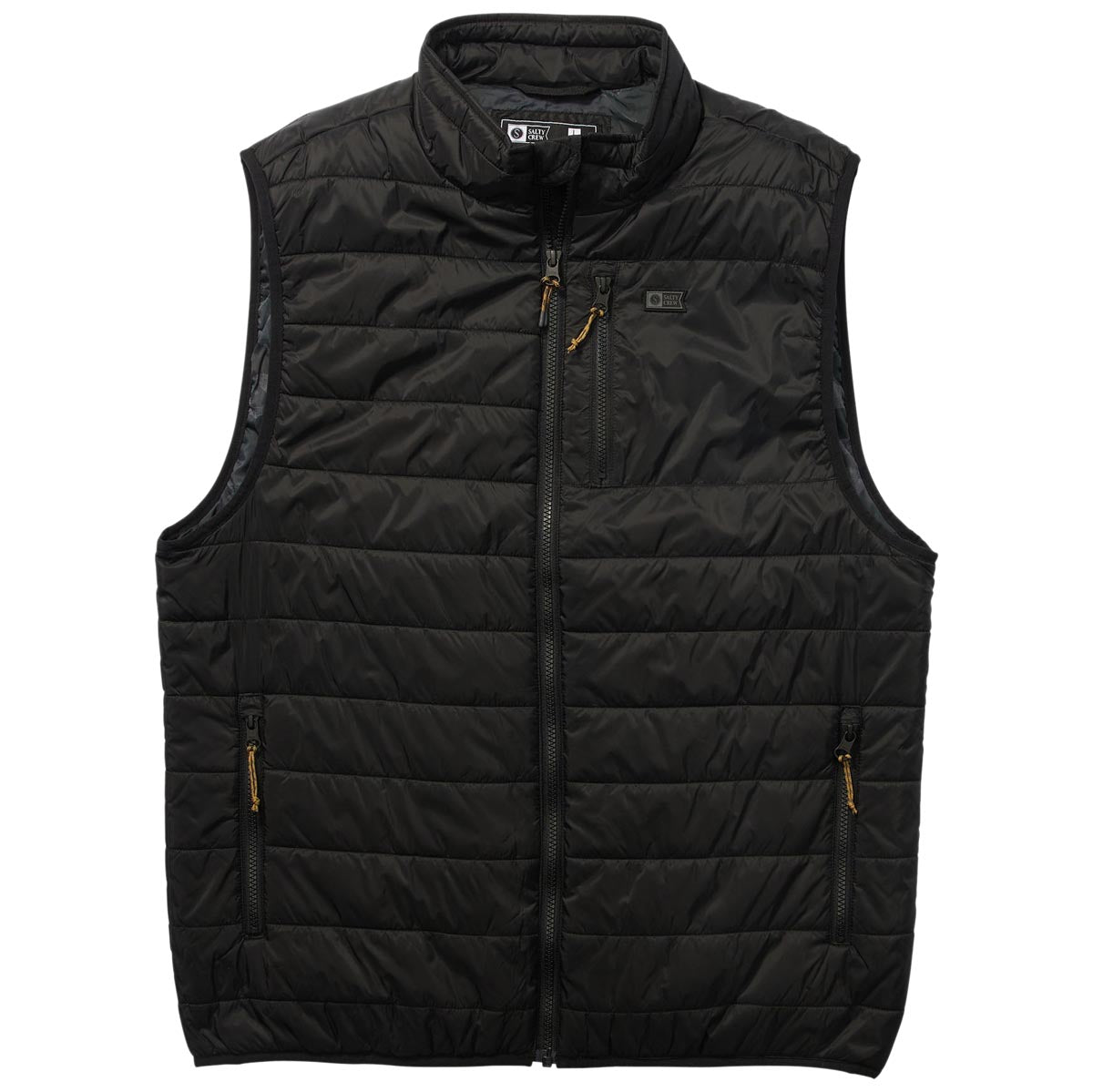 Salty Crew Barrier 2.0 Puff Vest Jacket - Black image 1