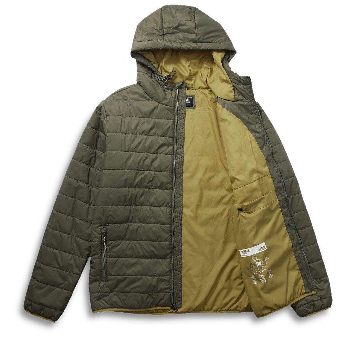 Salty Crew Barrier 2.0 Puff Jacket - Olive image 2